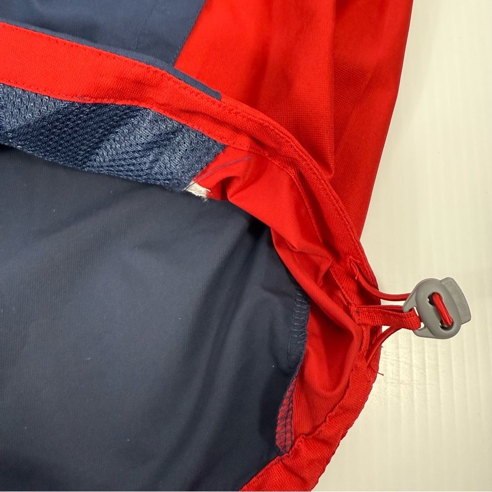 Majestic Cool Base Men's M 1/4 Zip Pullover Blue Red Jacket Removable Sleeves - Picture 5 of 16